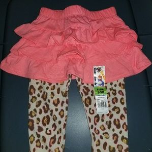 Brand New* Girls Ruffled Skirt with Pants